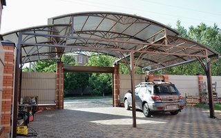 навес для автомобилей, модель НВСА-7